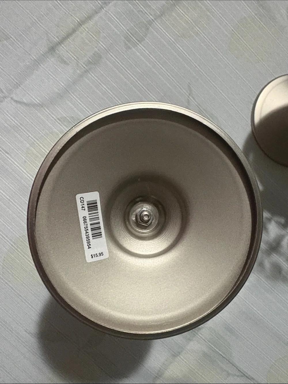 Metal Floral Candle Holder - Champagne Finish